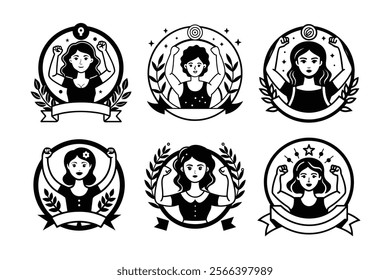 Empowerment Vector Icon Set element.