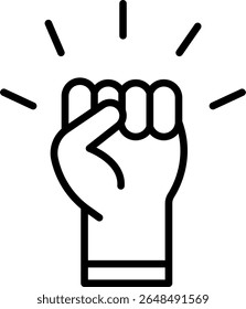 Empowerment Vector Line Icon Design