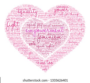 Empowerment word cloud on a white background. 