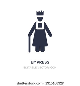 empress icon on white background. Simple element illustration from People concept. empress icon symbol design.