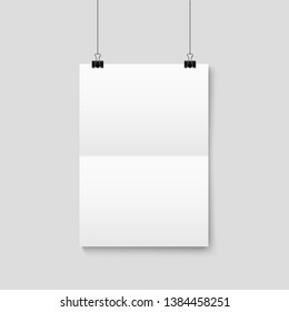 Empty White A4 Sized Vector Paper Stock Vector (Royalty Free ...