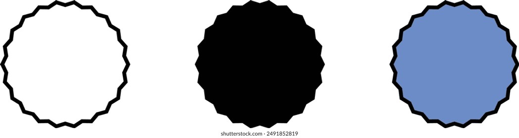 Empty Achieve, Stamp, Badge icon. Vector illustration