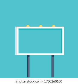 Ilustración vectorial de cartón publicitario vacío