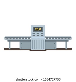Empty Assembly Line Icon. Flat Illustration Of Empty Assembly Line Vector Icon For Web Design