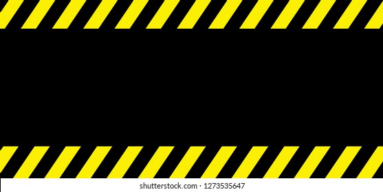 Empty, attention please background Caution Stop halt allowed area Back, yellow tape signs Admittance progress security warning zone sign. Safety vector icon. Beware cross, police, do not enter website