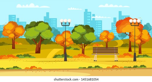 秋 公園 ベンチ のイラスト素材 画像 ベクター画像 Shutterstock