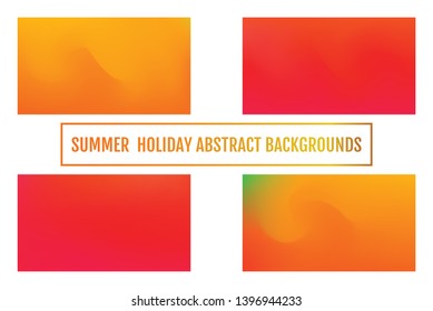 Empty backdrops. Set of Abstract blurred gradient mesh backgrounds