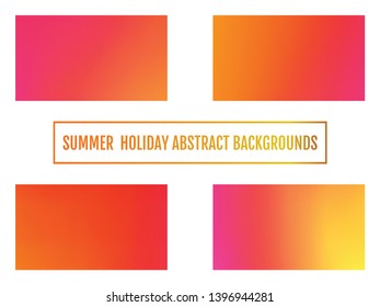 Empty backdrops. Set of Abstract blurred gradient mesh backgrounds