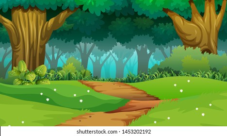 Empty background nature scenery illustration