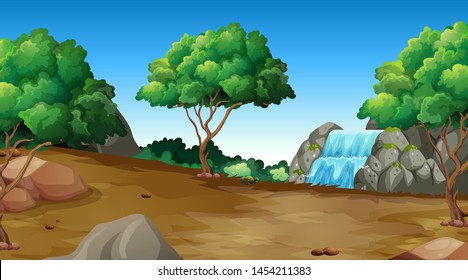Empty background nature scenery illustration