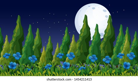 Empty background nature scenery illustration