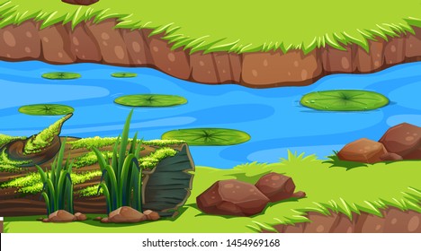Empty background nature scenery illustration