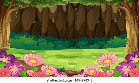 Empty background nature scenery illustration