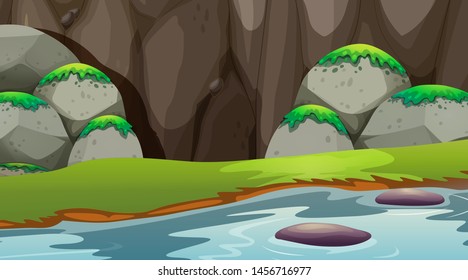 Empty background nature scenery illustration