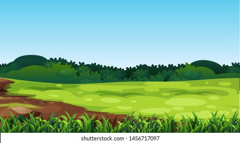 Empty background nature scenery illustration