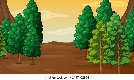 Empty background nature scenery illustration