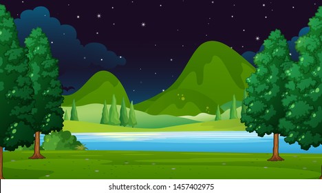 Empty background nature scenery illustration