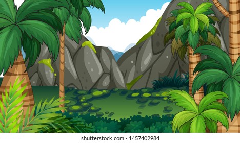 Empty background nature scenery illustration
