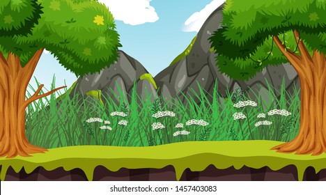 Empty background nature scenery illustration