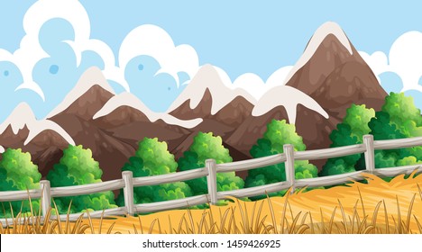 Empty background nature scenery illustration