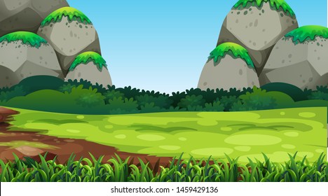 Empty background nature scenery illustration