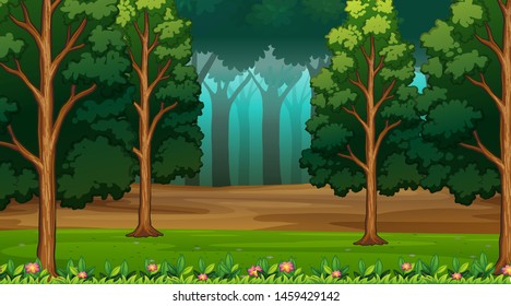 Empty background nature scenery illustration