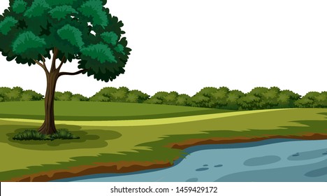 Empty background nature scenery illustration