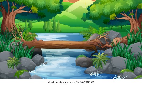 Empty background nature scenery illustration
