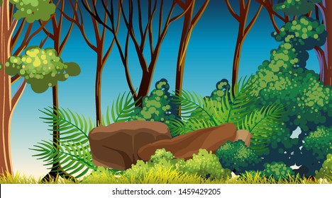 Empty background nature scenery illustration