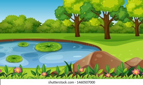 Empty background nature scenery illustration