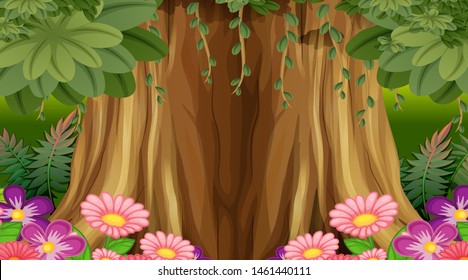 Empty background nature scenery illustration