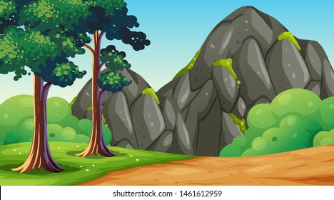 Empty background nature scenery illustration