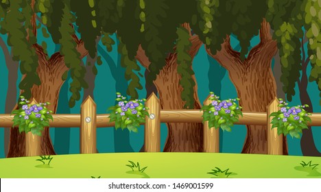 Empty background nature scenery illustration