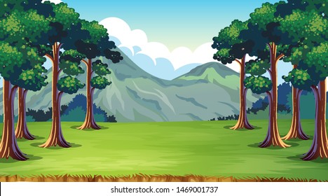 Empty background nature scenery illustration