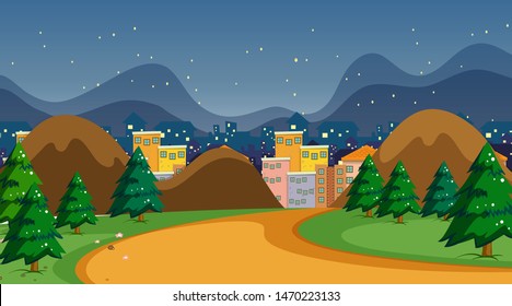 Empty background nature scenery illustration