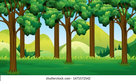 Empty background nature scenery illustration