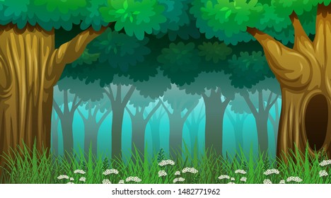 Empty background nature scenery illustration