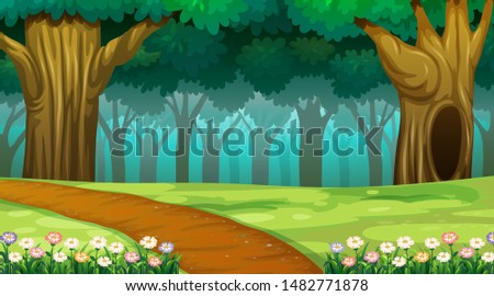 Empty background nature scenery illustration
