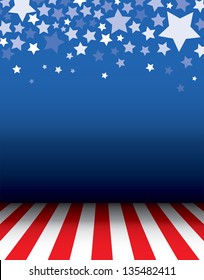 Empty background with stars decorative and floor
