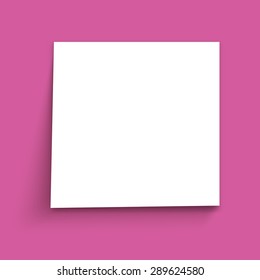 Empty banner design template for business and design with transparent vector shadows. Vector template, mock up isolated on bright background.