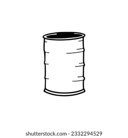 empty barrel concept vector illustration