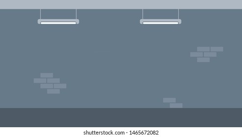 Empty basement - central heating installations