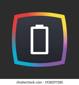 Empty Battery - App Icon Button