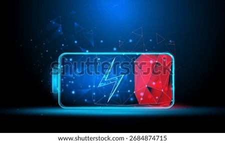 Empty battery icon. Accumulator charger vector design. Technology energy concept.