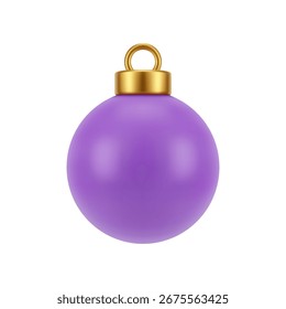 Decoración de chuchería vacía para árbol de Navidad, diseño de pino de Navidad. Vector aislado realista 3D Navidades accesorio o presente, postal o saludo. Símbolo de la festividad, inicio de la preparación para la temporada de invierno