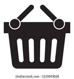 Empty Beach Basket Vector Icon design