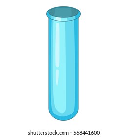 Empty beaker icon. Cartoon illustration of empty beaker vector icon for web