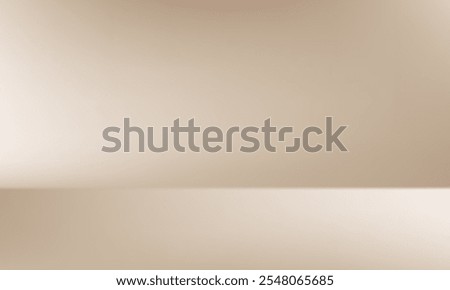 Empty Beige studio background. Empty room with light effect. Space for selling products on the website. Vector illustration.