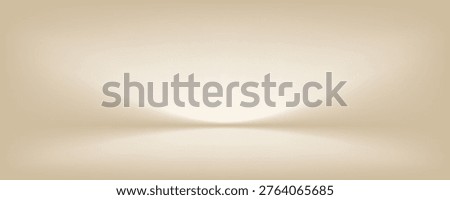 Empty Beige studio room background Space for selling products, backdrop, wallpaper, background, text. Empty Room Studio with table. Vector illustration.