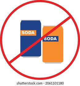 Leere Getränkekalorien (Soda-Dosen-Vektorgrafik)